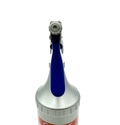 Gasket Pro 32oz 360-Degree Filter Bottle with Gray & Blue Delta Industries Spray Head - USA Designed & Assembled